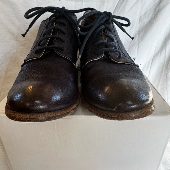 Frye Pre-Loved Carson Oxford Women's Shoes Navy Blue - Picture 7 of 17
